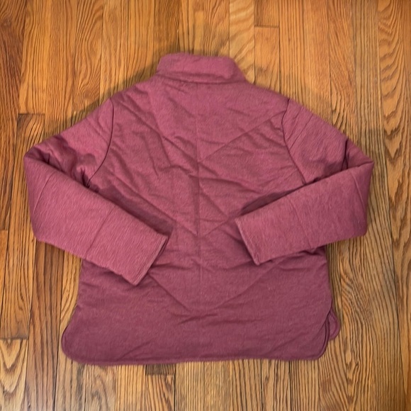 Three Dots Full Zip Quilted Jacket Rose Size Small - Picture 2 of 6